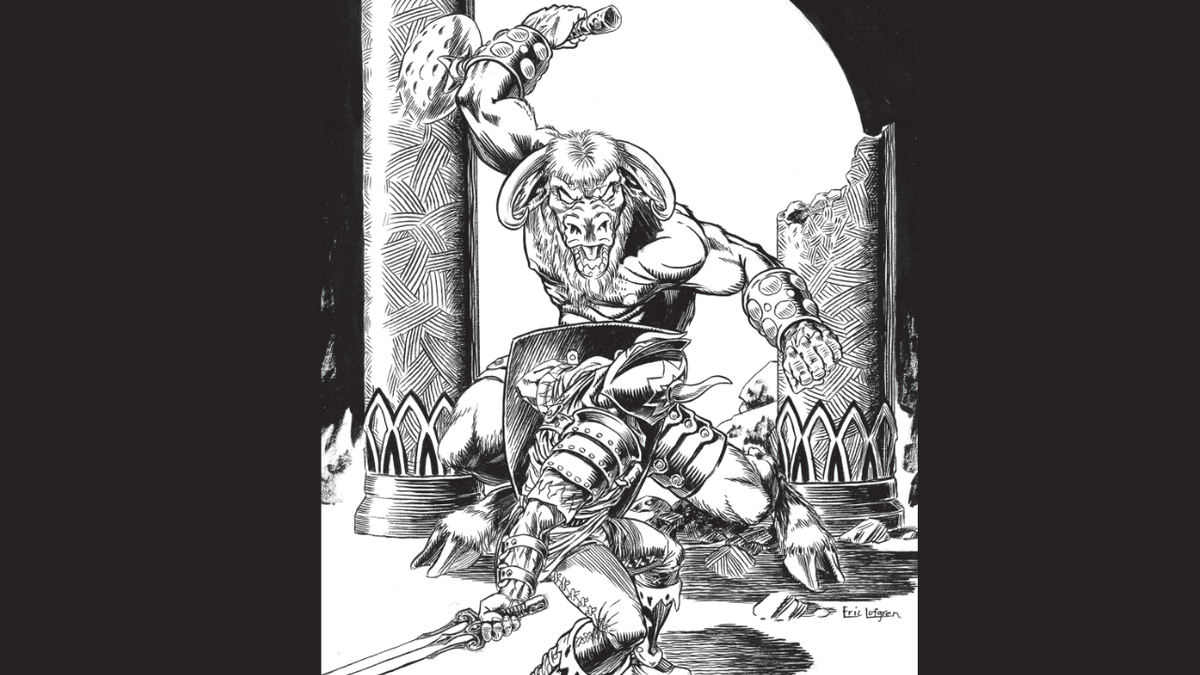 Cover art for Shadowdark: The Scarlet Minotaur