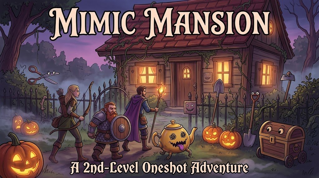 Cover art for D&D 5E: Mimic Mansion